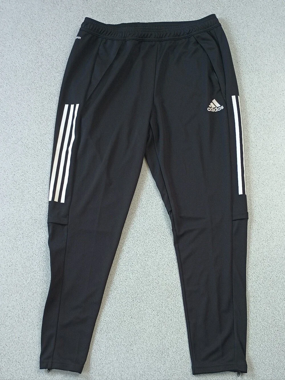 Adidas Tiro 21 Aeroready Black 3-Stripe Training Track Pants Large L